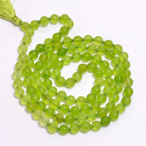 Peridot Japa Mala 108 Beads At Rs 600 Piece Jap Mala Necklaces In