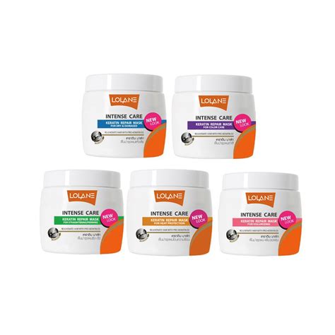 Кератиновая восстанавливающая маска для волос Lolane Intense Care 200 г ...