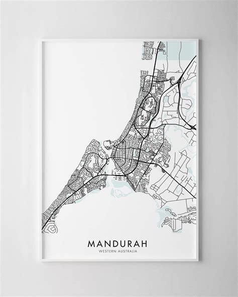 Mandurah Map Print - Chelsea Chelsea