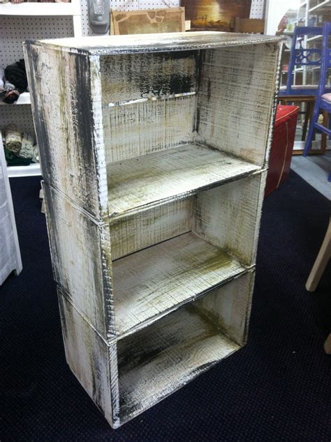 Crate shelves - shabby finish | Crate shelves, Shelves, Crates