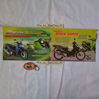 Jual Poster Brosur Katalog Leaflet Jadul Lawas Kawasaki Kaze Zx Zx