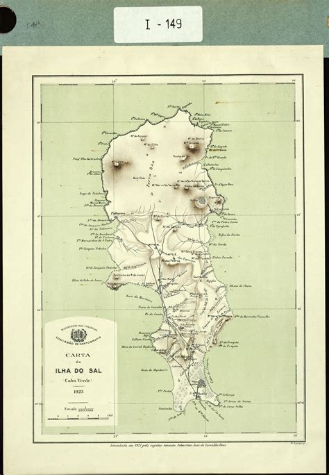 Carta Da Ilha Do Sal Cabo Verde Mapa De La Isla De Sal Cabo Verde