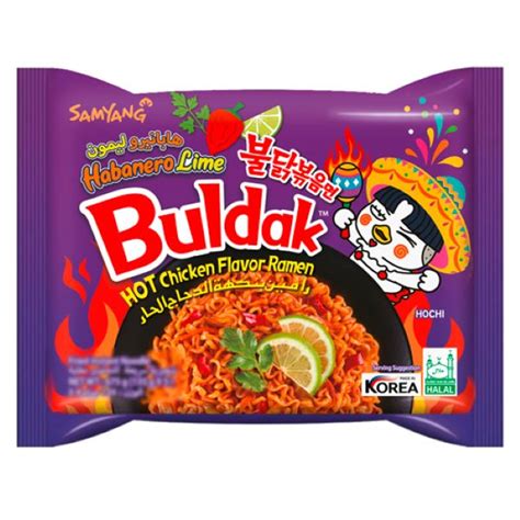 Samyang Buldak Hot Chicken Habanero Lime Ramen Noodles 135g Glomark Lk