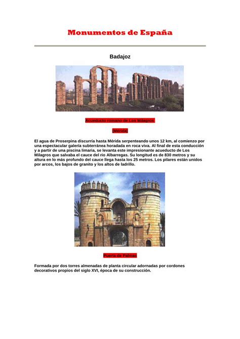 Pdf Monumentos De Espa A En Su Plano Inferior Es La Segunda