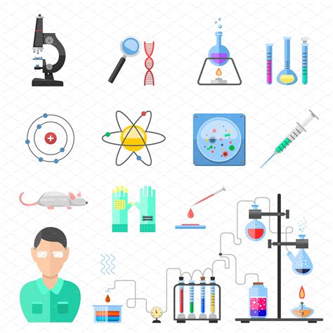 Lab symbols science vector | Education Illustrations ~ Creative Market