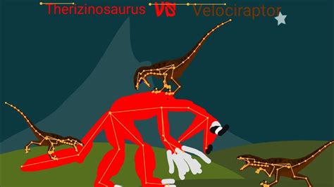 Therizinosaurus Vs Velociraptor Youtube