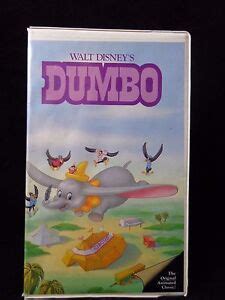 Walt Disney Classics Vhs Black Diamond Dumbo Pink Label Rare Clamshell