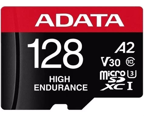 Memoria Adata Micro Sd Sdxc 128gb Cl10 V30 A2 High Endurance Envío gratis