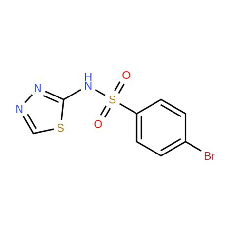 349614 28 4 4 Bromo N 1 3 4 Thiadiazol 2 Yl Benzenesulfonamide Ambeed