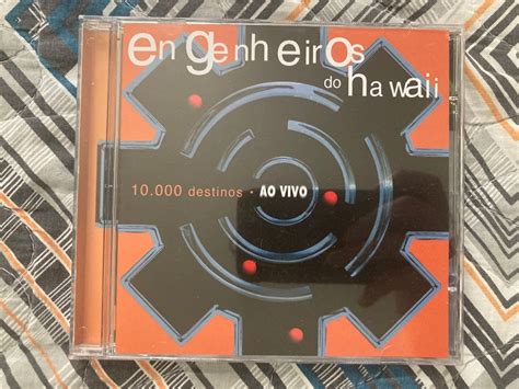 Cd Engenheiros do Hawaii 10 000 Destinos Ao Vivo Item de Música