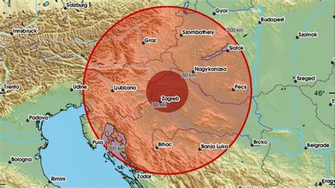 Jak Zemljotres Pogodio Hrvatsku Epicentar Kod Koprivnice