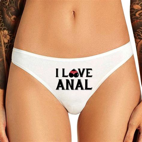 I LOVE ANAL Cartas Imprimir Roupa Interior Para Mulheres Roupa Interior Bonito Para Meninas Sexy