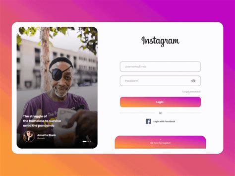 Browse thousands of Instagram Login Page images for design inspiration