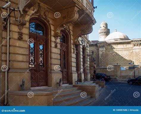 Baku Den Historiska Mitten Av Staden Redaktionell Bild Bild Av