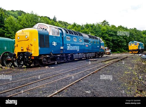 Deltic Class 55007 Pinza At Grosmont North Yorkshire Moors Railway On 15th August 2016 Stock