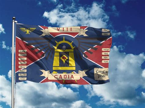 warhammer flag flag  cadia landscape  ft xcm long