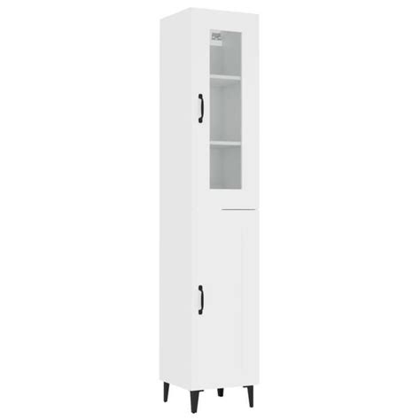 Omabeta Buffets Bahuts Buffet Haut Blanc X X Cm Bois D