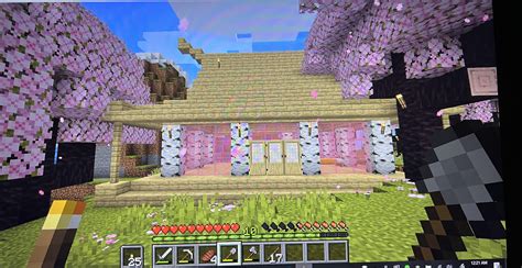 Making a Japanese style house in the cherry blossom forest, any tips on what else to add? : r ...