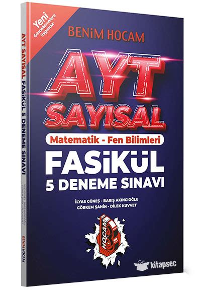 2023 AYT Sayısal 5 Fasikül Deneme Sınavı Benim Hocam Yayınları