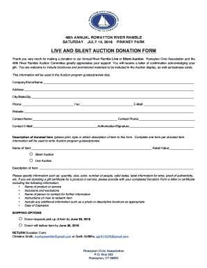 Fillable Online Th Annual Rowayton River Ramble Fax Email Print