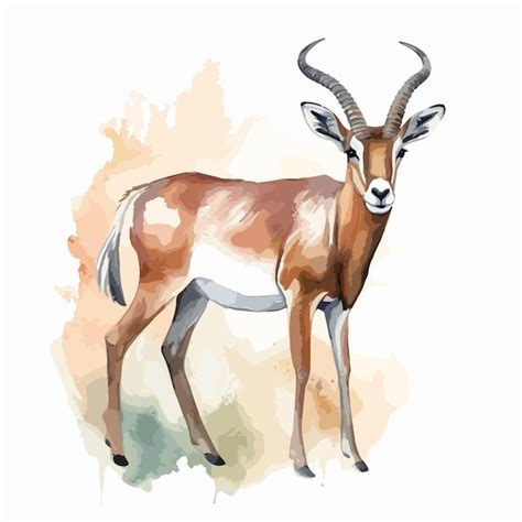 Premium Vector | A watercolor painting of a deer