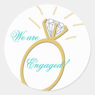 Engagement Party Stickers, Engagement Party Custom Sticker Designs