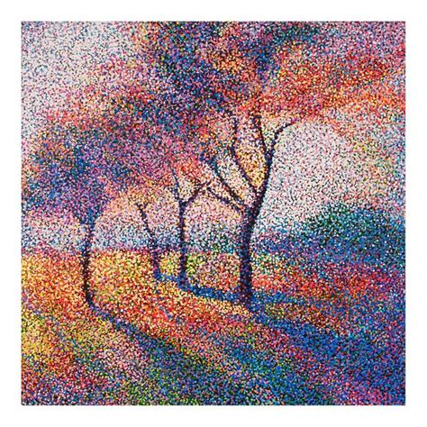 Colors Of Sunset 2018 In 2022 Pointillism Pointalism Art Dot Art