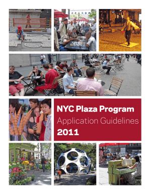 Fillable Online Nycppf NYC Plaza Program Application Guidelines 2011