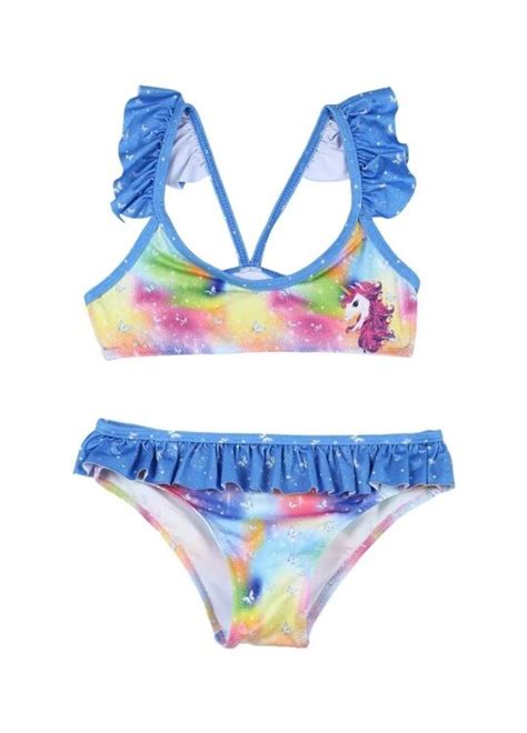SlipStop Pammy Bikini Mavi Çocuk Bikini Bikini SlipStop Back to School
