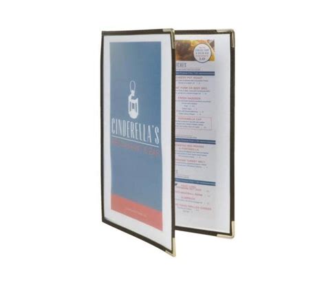 Protège Menus Double A4 Transparent Crystal 3 Pièces