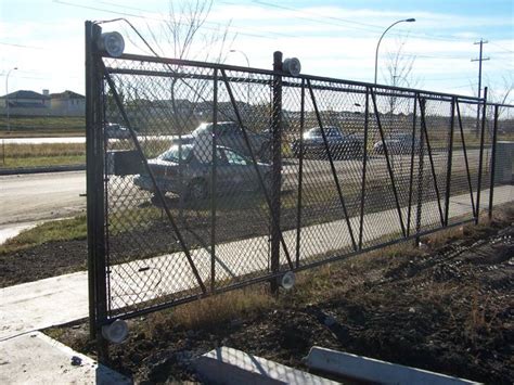 Phoenix Fence Chainlink Commercial Industrial Cantilever Slide Gates