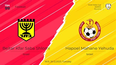 Beitar Kfar Saba Shlomi Vs Hapoel Mahane Yehuda 26 12 2023 Match