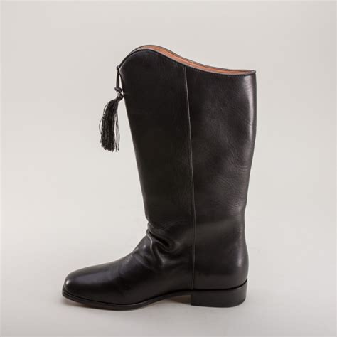 American Duchess : "Hessian" Men's Georgian Boots (Black) (1790 - 1830)