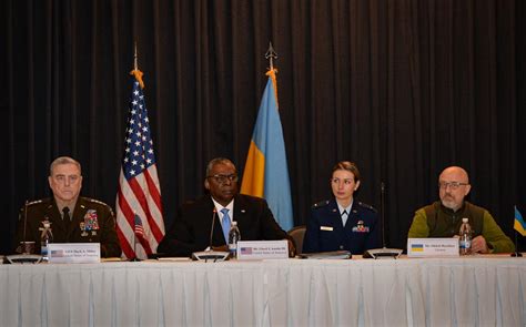 US And Allies Gather At Ramstein To Discuss How To Help Ukraine Defeat