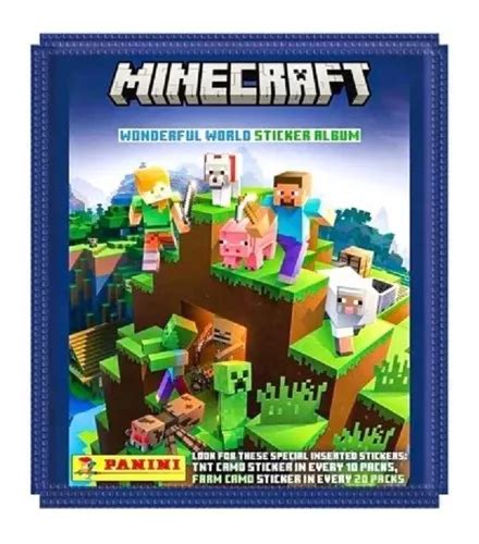 Figuritas Minecraft 2023 X 10 Sobres Panini Rey