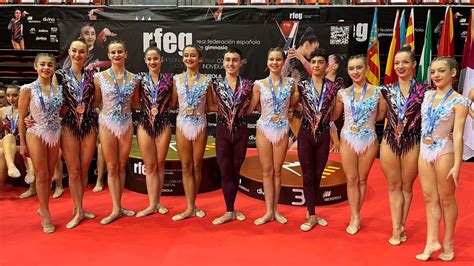 Gimnasia rítmica El equipo infantil de Ansoáin se cuelga el oro y el