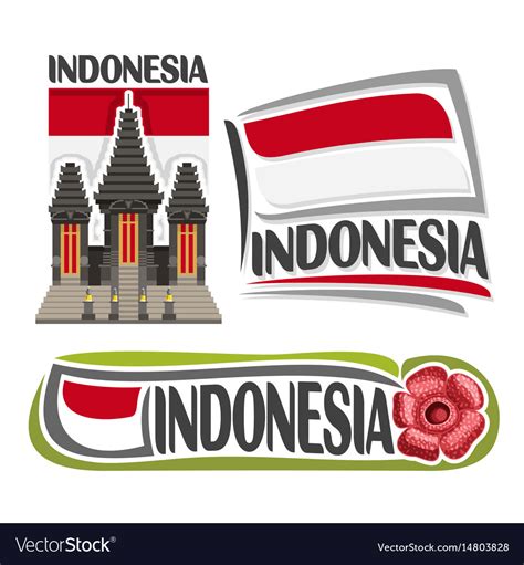 Logo indonesia Royalty Free Vector Image - VectorStock