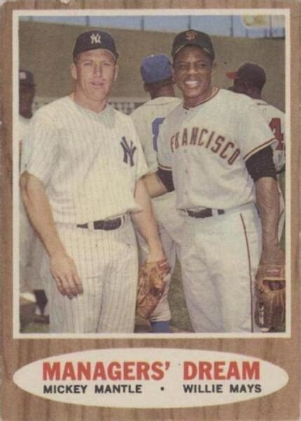 1962 Topps Elston Howard John Roseboro And Hank Aaron In The