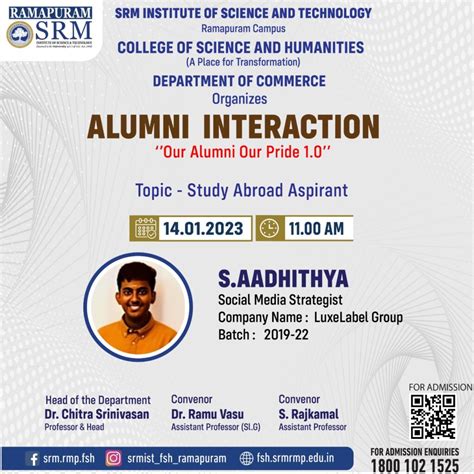 Alumni Interaction Our Alumni Ou Pride SRM University