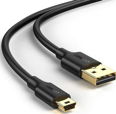 Ugreen USB 2.0A Male to Mini 5 Pin Male Cable, Gold Plated Connectors ...