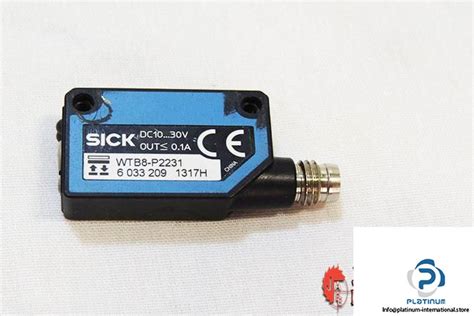 Sick Wtb P Photoelectric Proximity Sensor Platinum International