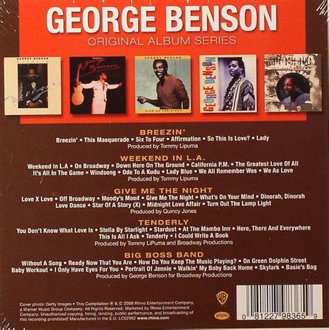 George Benson Original Album Series Breezin Weekend In La Give Me