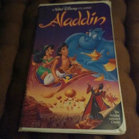 RARE WALT DISNEY S Aladdin Diamant Noir Classique VHS 1662 EUR 181 88