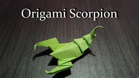 Easy Origami Scorpion Tutorial Simple Paper Folding For Beginners