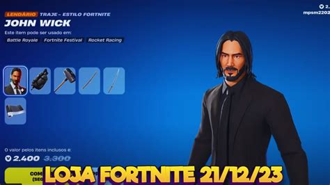 Loja Fortnite De Dezembro Loja Fortnite John Wick