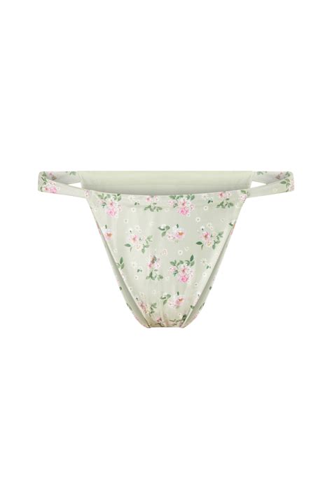 Gina Tricot Bikinitrosor Gathered Bikini Tanga Grön
