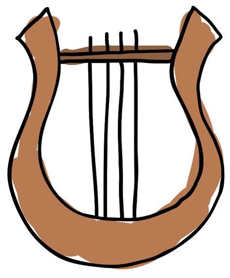 Arpa De Instrumentos Musicales Dibujados A Mano 1199518 Png