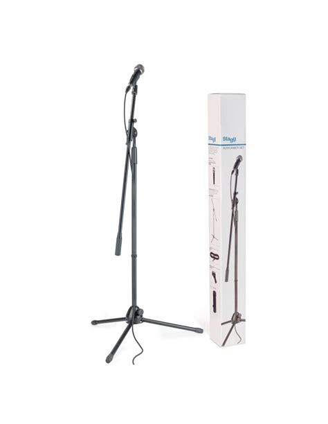 Stagg SDM50 SET Metal Chassis Vocalist Dynamic Microphone Stand Clip