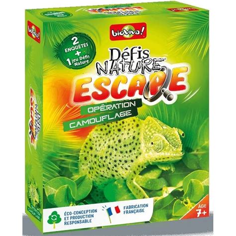 Défis Nature Escape Opération camouflage BIOVIVA Deux enquêtes à