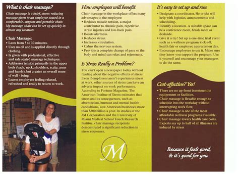 Chair Massage Benefits Workplace Dorathy Brinkley